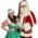 Rondlopende Kerstman & Kerstvrouwtje